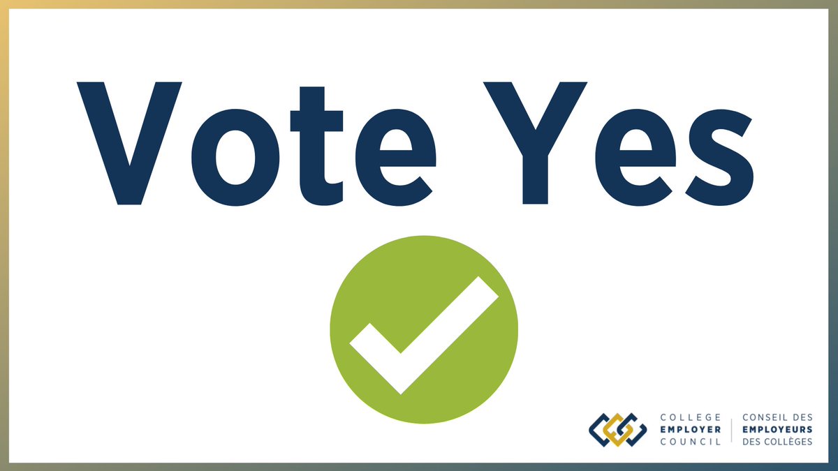 CECouncil's tweet photo. #DYK That in 2010 academic employees voted YES in favour of the Employer Final Offer?
Vote YES again on Feb 15-17 to end the labour dispute. Learn more about the Employer Final Offer: https://t.co/tu7jp7U00K
#bargaining #onpse #ontariocolleges @CAATfaculty @OPSEU https://t.co/BHOwdvq4sd
