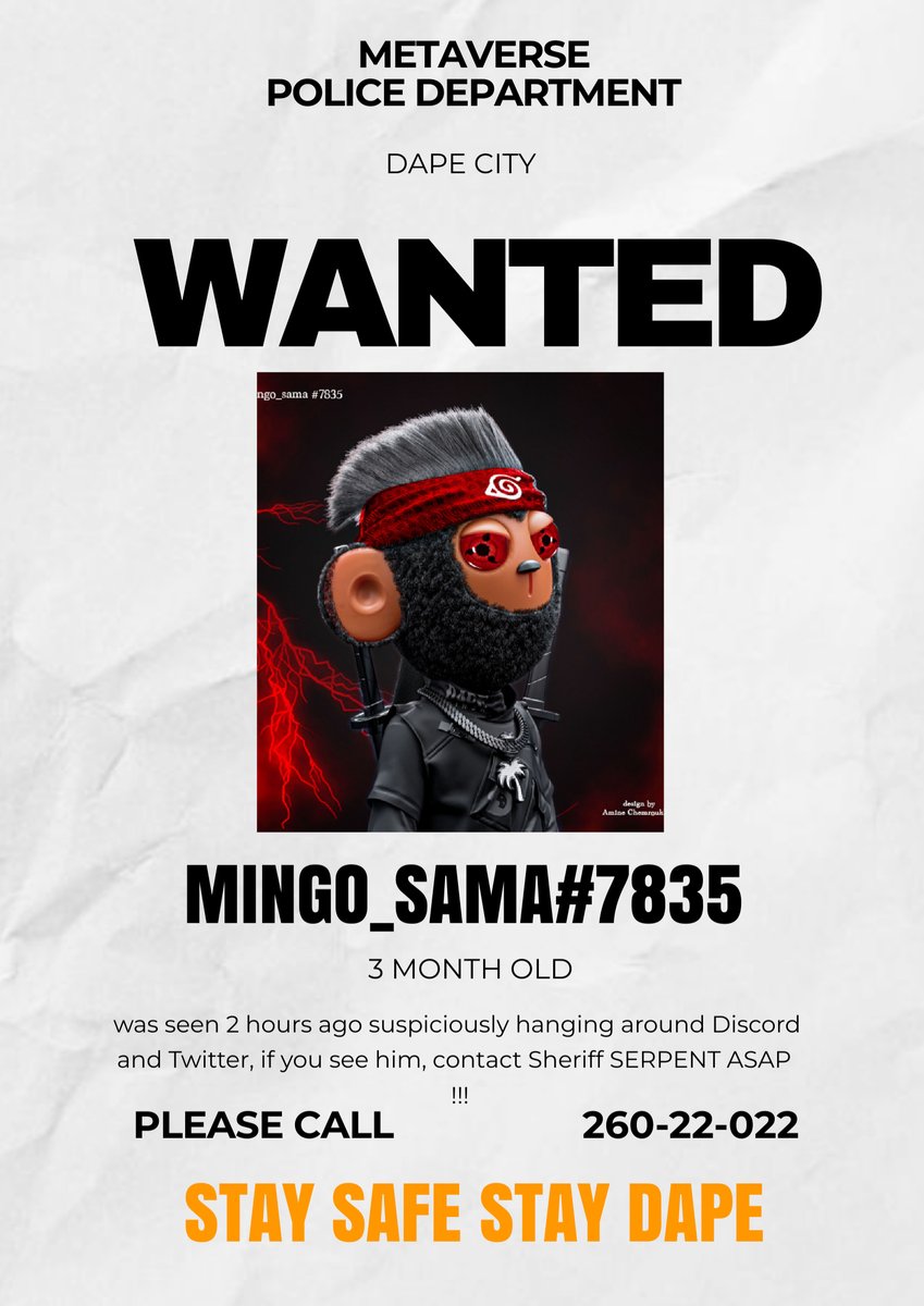 Mingo_Samaa's tweet photo. STAY SAFE , STAY DAPE ❤️🫂
@dapenft
@SerpentAU
@amritdape
@farhalx
#DAPE
#STSD https://t.co/331U8YLcyI