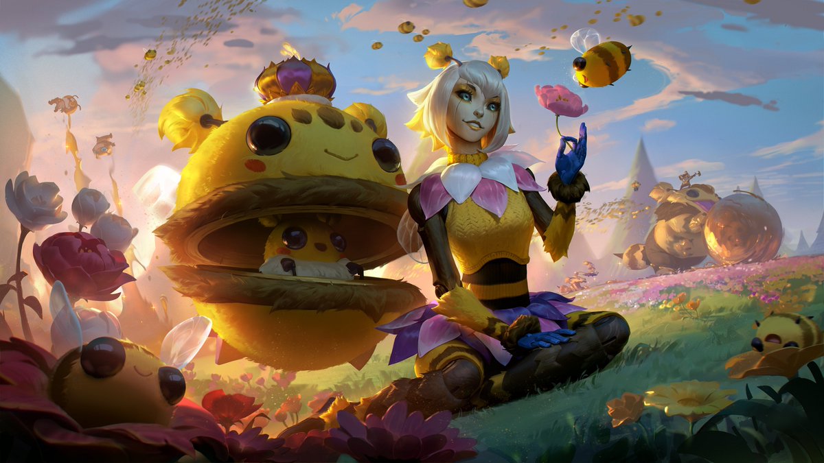 ilovemysupp's tweet photo. Splash Arts de los próximos aspectos:
• Orbeeanna
• Nunu &amp; Beelump
• Heimerstinger y BZZZiggs

#LeagueOfLegends https://t.co/Y97aPcq8Lw