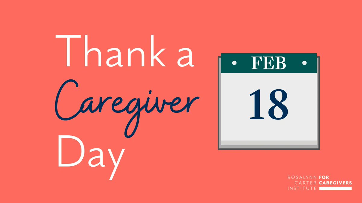 Mark your calendars – this Friday, Feb. 18 is #ThankACaregiver Day! Who are the #caregivers in your life and what will you do to show them they are appreciated?