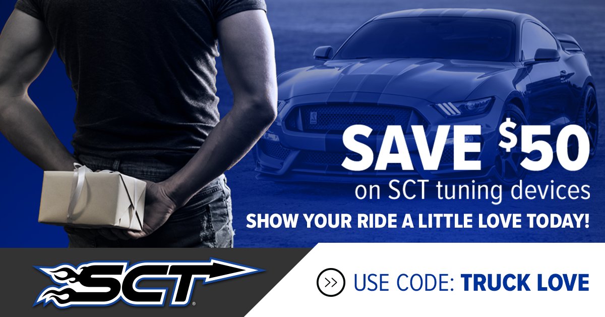 SCT Performance (@sctperformance) on Twitter photo Don't forget to take advantage of the promotion to save $50 on any SCT tuning device by using promo code TRUCKLOVE at checkout.  Sale ends tomorrow!!!!!  Go to sctflash.com today!!!! Don't forget to take advantage of the promotion to save $50 on any SCT tuning device by using promo code TRUCKLOVE at checkout.  Sale ends tomorrow!!!!!  Go to sctflash.com today!!!!