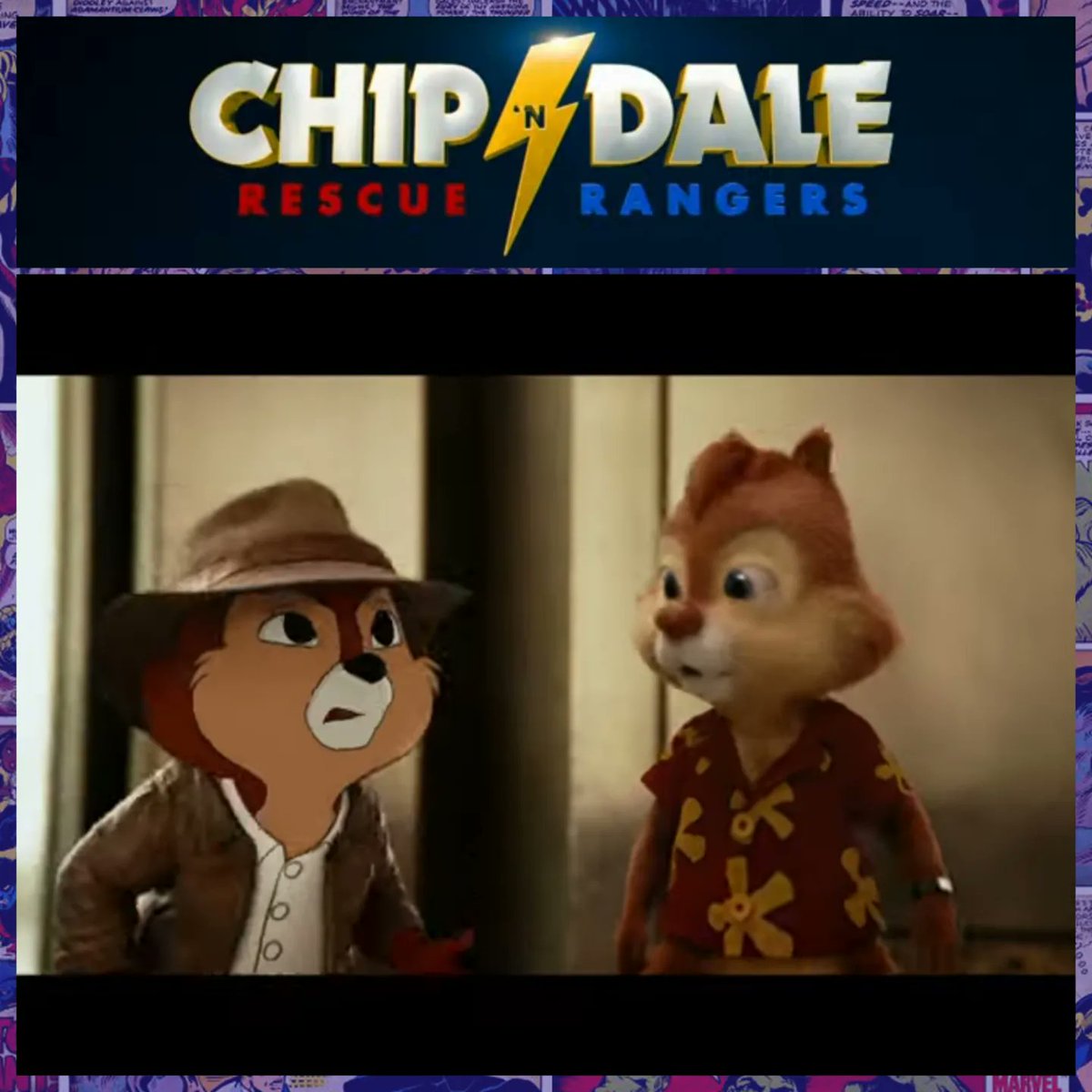 MrChori_'s tweet photo. Trailer oficial de #ChipNDale #RescueRangers , el comeback ("Regreso", pues no es un #reboot ni #remake ) de las dos ardillas más queridas de #disney 
Se puede ver que combinarán la técnica del CGI con caricaturas, al puro estilo #RogerRabbit (quién tiene un cameo de hecho) https://t.co/fqOOwTvGqb