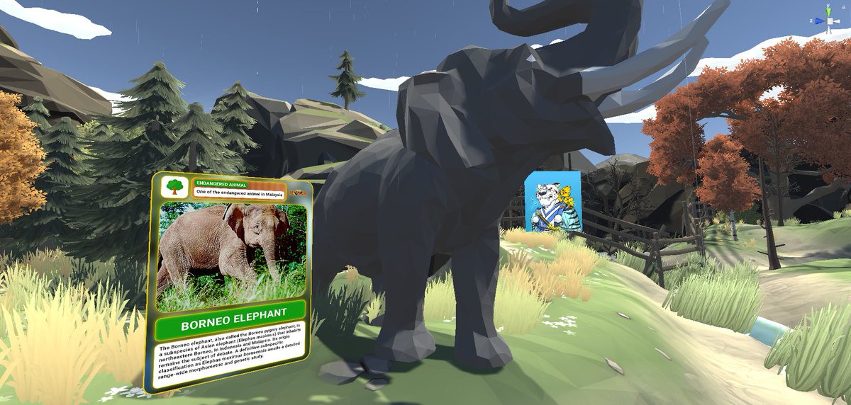 rimbamy's tweet photo. Devlog: We now have a section to symbolize all the trees we had planted in the scene, there's also 8 different endangered animals waiting for you to find them. https://t.co/Yy0XaGt3Ok