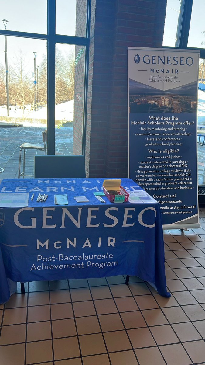 GeneseoMc's tweet photo. Make sure to come check out our tabling event in the union today!! https://t.co/5Ftdf1YqVl