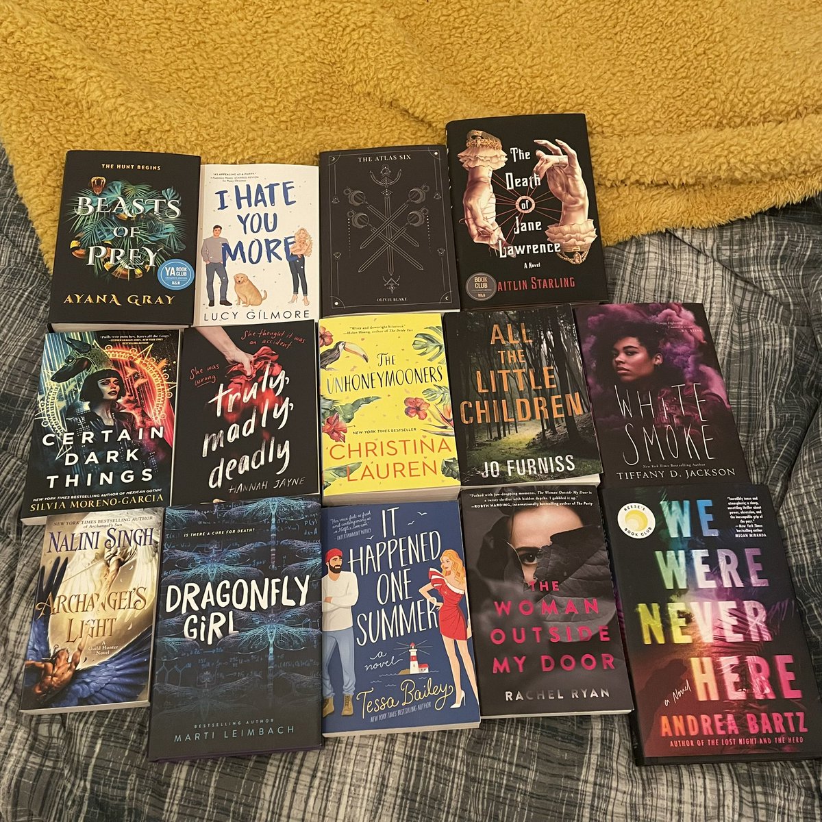 pollym31's tweet photo. Books I am determined to read this year! #BookTwitter https://t.co/EBXqpt46th