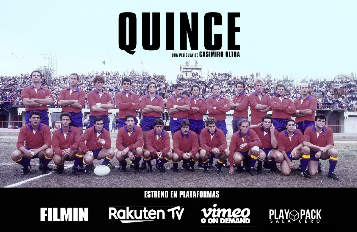El próximo 18 de FEBRERO estrenamos en plataformas #Quince. No fue un camino fácil, a todos los que nos intentaron tumbar durante estos 6 años... seguimos soñando.  Comparte! Y demuestra que un docu de rugby si interesa!  <a href="/Filmin/">Filmin</a> <a href="/RakutenTV_ES/">Rakuten TV España</a> @vimeo <a href="/conunpack/">#ConUnPack</a> <a href="/ferugby/">España Rugby</a> <a href="/canalsur/">CanalSur</a>