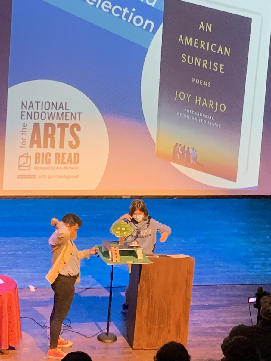 campbellMVPS's tweet photo. Presenting #artiststatements at @7StagesATL @JoyHarjo https://t.co/Kgw7fZ5pnJ