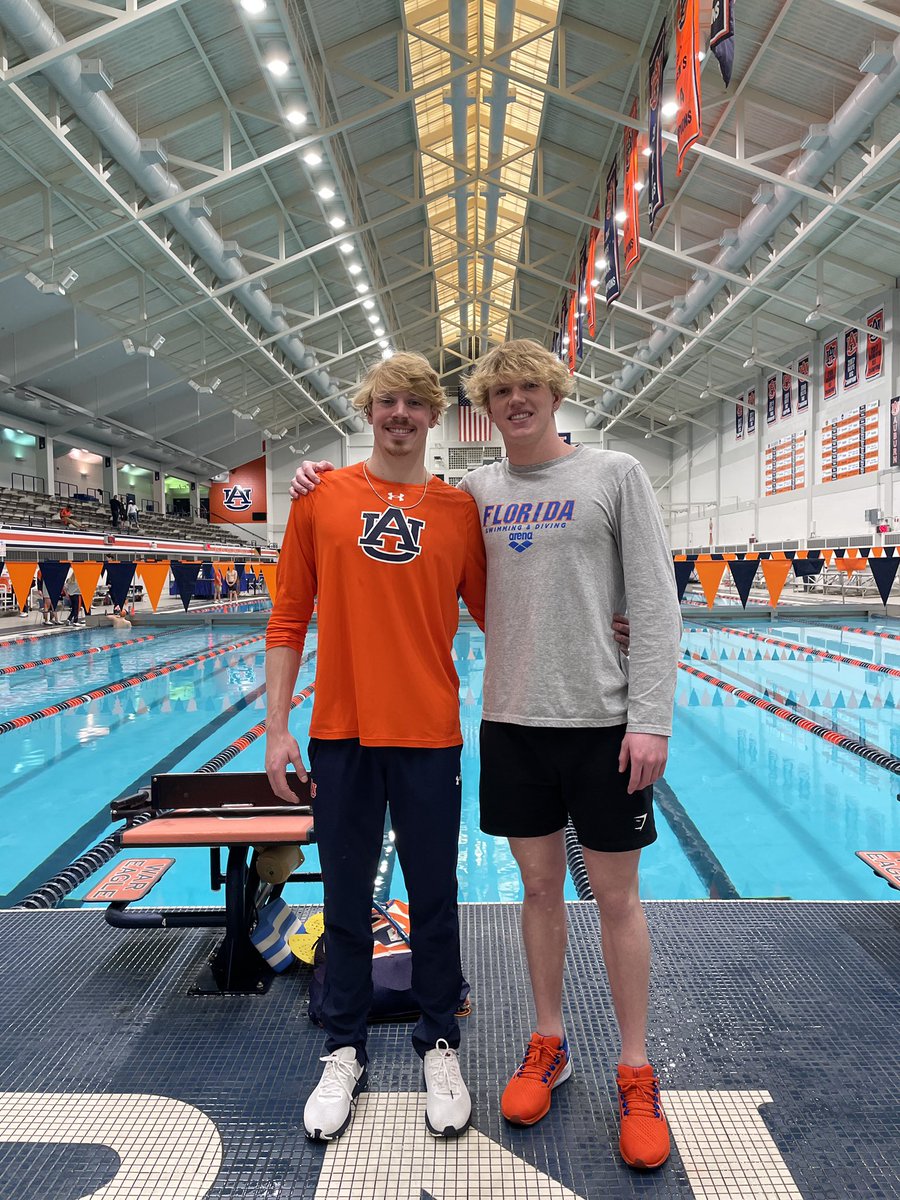 TBAYaquatics's tweet photo. Fun watching these brothers @logan_tirheimer @CTirheimer at the next level together! 🦅 vs 🐊 
#tbaynation #speedsquad #tampa #champabay #swim #swimming #swimtampa #swimmingtampa #tampaswim #tampaswimming #swimlessons #speed #fast #learntoswim @TPrep_Athletics #wareagle #GoGators https://t.co/fESUp1OsmE