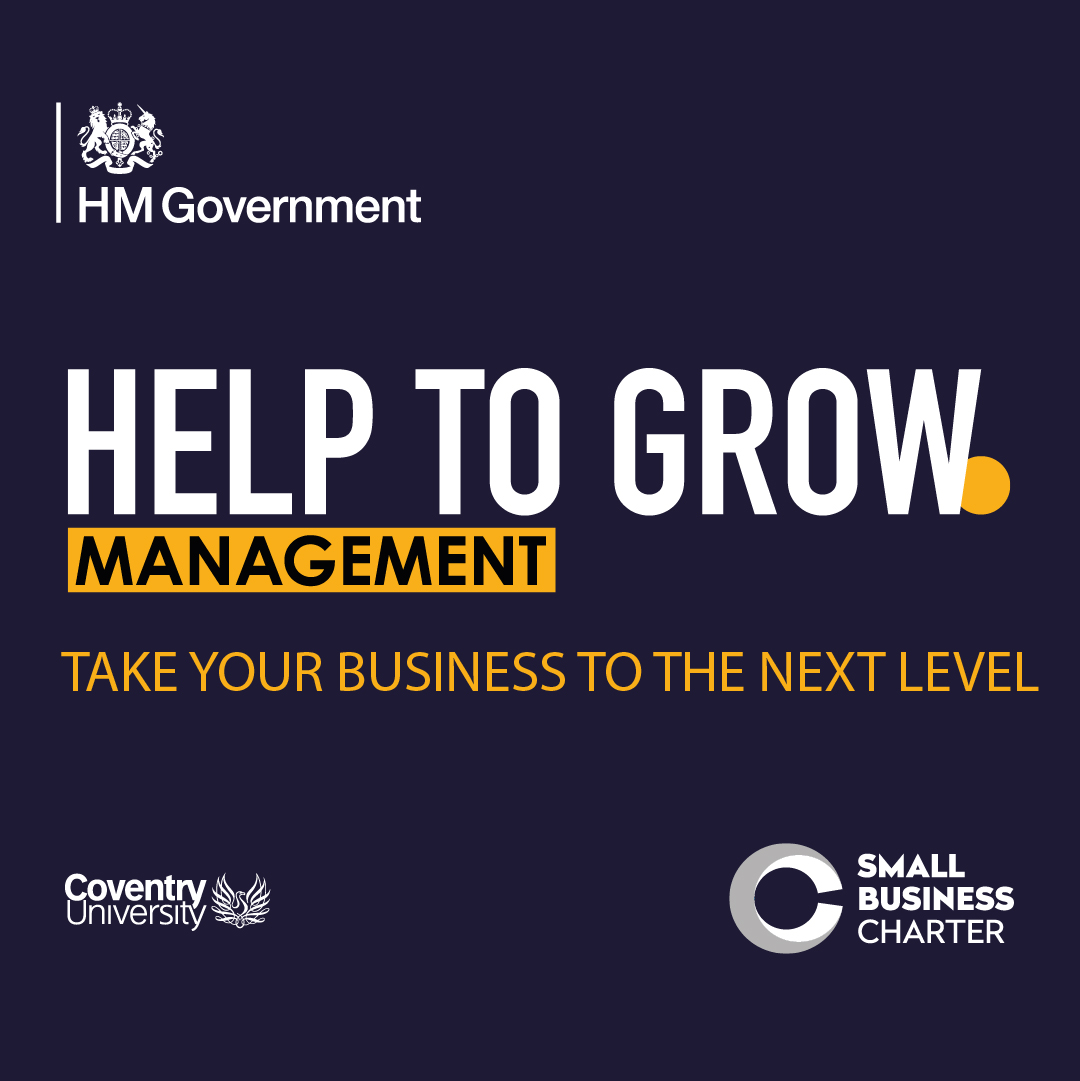 CovUni_Business's tweet photo. Are you a senior manager of an #SME, looking to boost #business resilience &amp; achieve long term goals?

The Help to Grow: Management Programme is a 90% government funded, 3-month #managementtraining course, accredited by the @SmallBizCharter. Find out more: https://t.co/r0GolQMN00 https://t.co/IT7VyUWtqG