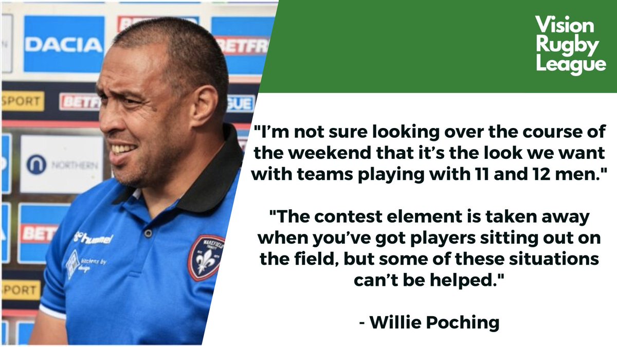 VisionRL1's tweet photo. 🟥 With 3 red cards given out over the first round of the Super League 

What do you make of these comments and are changes needed ?

#rugbyleague #SuperLeague https://t.co/O5wN0LhCnb