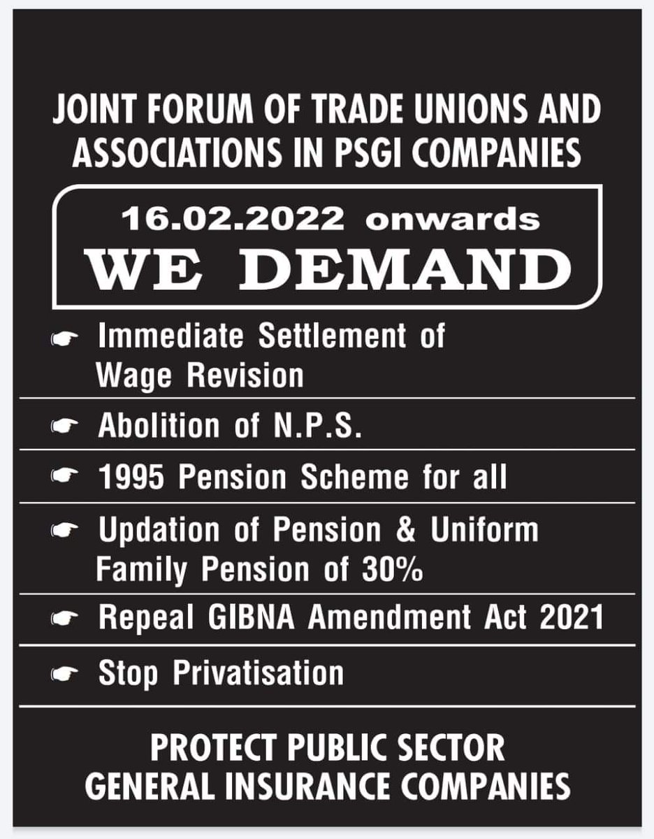 SekharB51025143's tweet photo. Give PSGIC employees their 55 months long pending wage revision ,they will also make things happen. @PMOIndia @nsitharaman @DFS_India @pldontbeupset @DrBhagwatKarad . Growth with Profitability. https://t.co/ZEwpZQvFhk