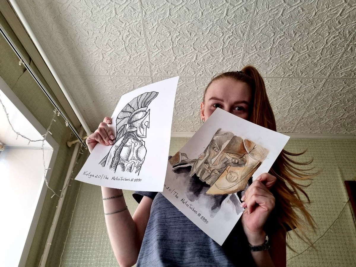 Kotya2_0's tweet photo. Hello) I found a great project @TheMetaTribes. I really like it) very beautiful NFT) and a great community and very responsive moderators) @AstrooNft, @Life4NFTs, @BoredSully . I am actively participating in the project and have already drawn 3 art)
Kotya2.0 | The MetaTribes#8990 https://t.co/Sd0bQHiizf