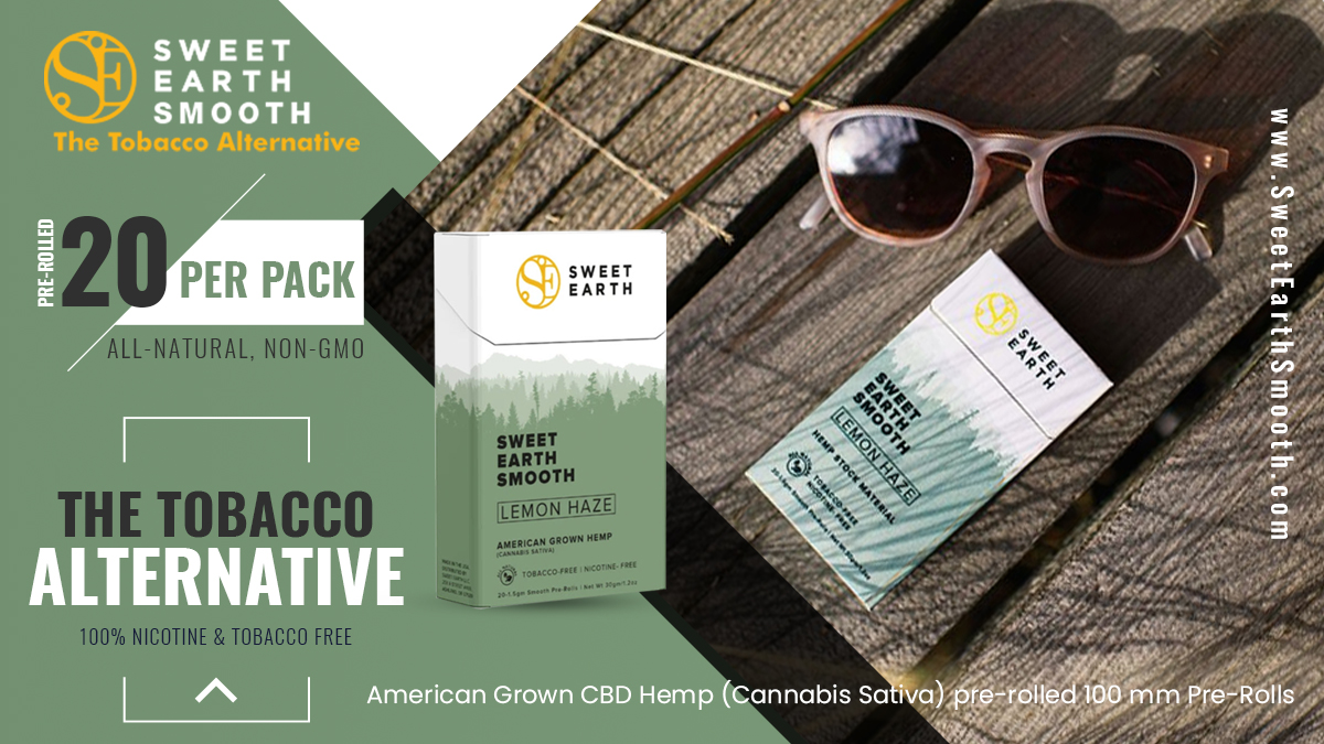 SweetEarthHemp's tweet photo. Sweet Earth Smooth Hemp Pre-Rolls are non-GMO and contain no pesticides, herbicides, or chemical fertilizers. Our product is 100% Nicotine and Tobacco Free.

Try The Tobacco Alternative
Shop https://t.co/QMoU8bLYe8

#CBD #Oregon #cbdproducts #prerolls #CBDBusiness #CBDPreRolls https://t.co/IvI4K7LQzv