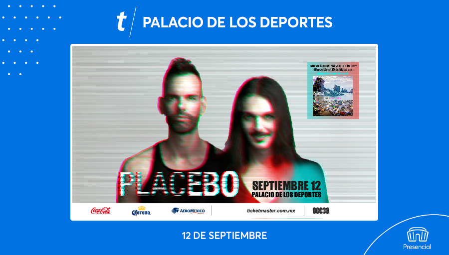 Ticketmaster_Me's tweet photo. 😱 A partir de HOY ya puedes elegir tus 💺💺 para el concierto de @PLACEBOWORLD este 12 de septiembre en el @ElPalacioMx 🙌
🎸 Compra aquí tus boletos y escucha #TryBetterNextTime en vivo 👇
https://t.co/qgacqfN0VM https://t.co/CBcQFZS79B