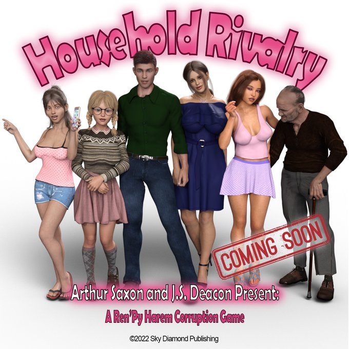 I've been working on a super secret joint project with erotica author @ArthurSaxon. I'm happy to announce<a href="/tag/3dart"class="tags"><span>#3dart</span></a><a href="/tag/adultgame"class="tags"><span>#adultgame</span></a><a href="/tag/householdrivalry"class="tags"><span>#householdrivalry</span></a>