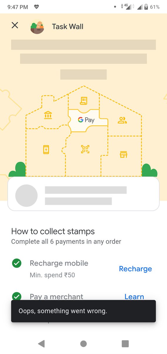 dhiraj_com's tweet image. @GooglePayIndia this error is showing from last 3 hour. @Google making Indian people fools on contest like #taskwall on @GooglePay shame on @GooglePayIndia @GooglePay @Google