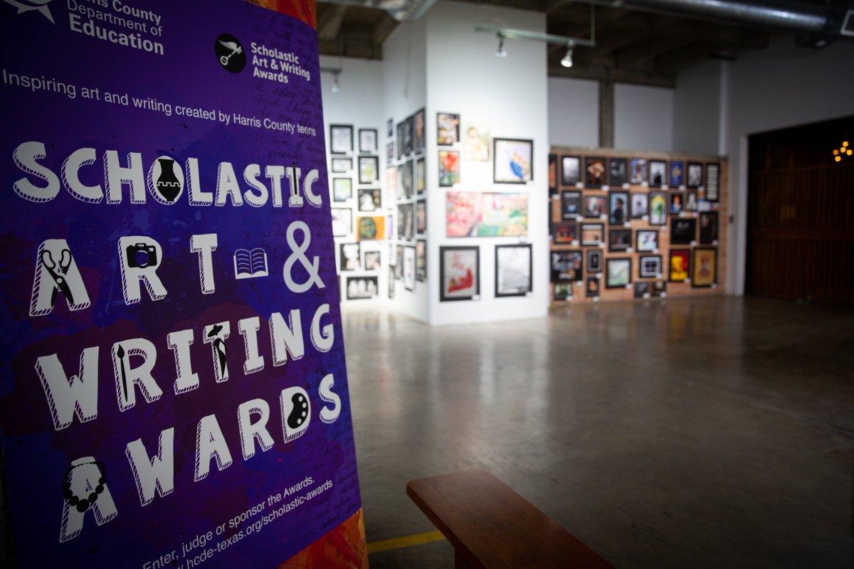 HCDEtx's tweet photo. Exhibits are open! Drop by to see the 2022 regional Scholastic @artandwriting #goldkey and #silverkey awarded artwork on display at @Sawyer_Yards' Spring Street Studios (grades 9-12) and @texasartsupply in Montrose (grades 7-8) during regular business hours from Feb. 15-March19. https://t.co/FSSyfMLUIC