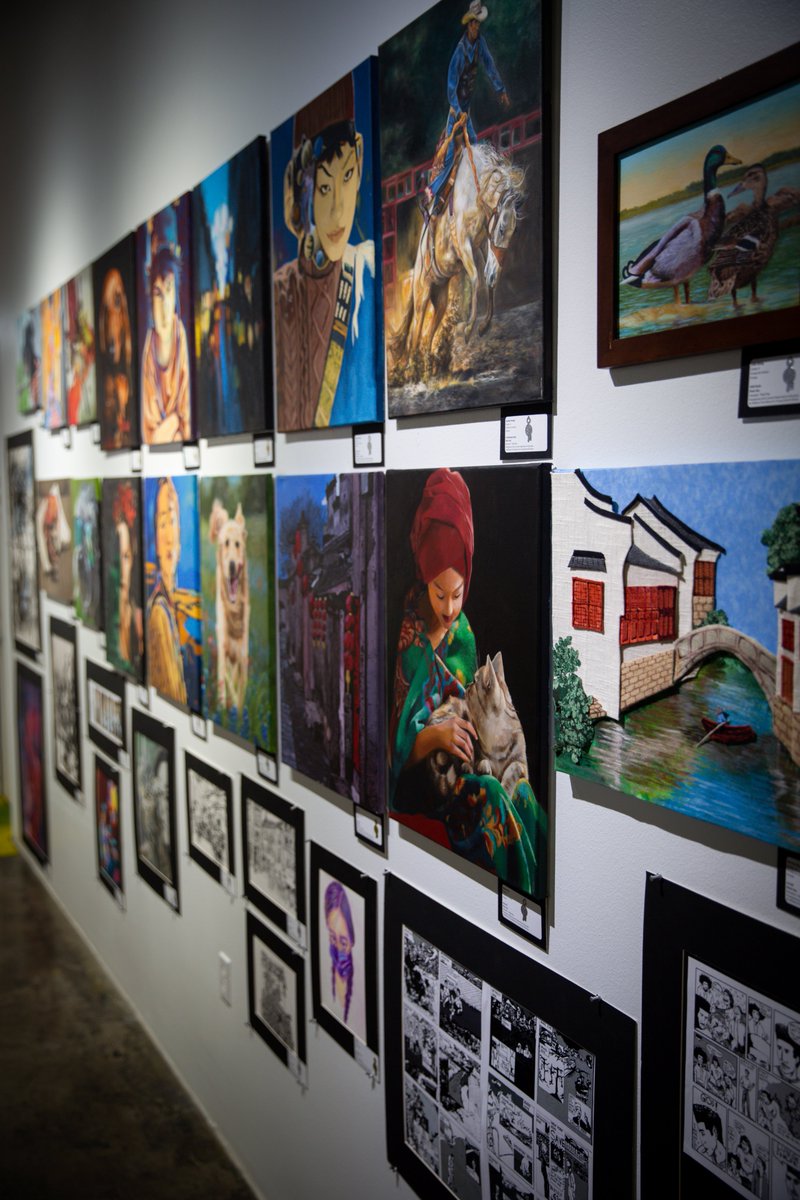 HCDEtx's tweet photo. Exhibits are open! Drop by to see the 2022 regional Scholastic @artandwriting #goldkey and #silverkey awarded artwork on display at @Sawyer_Yards' Spring Street Studios (grades 9-12) and @texasartsupply in Montrose (grades 7-8) during regular business hours from Feb. 15-March19. https://t.co/FSSyfMLUIC
