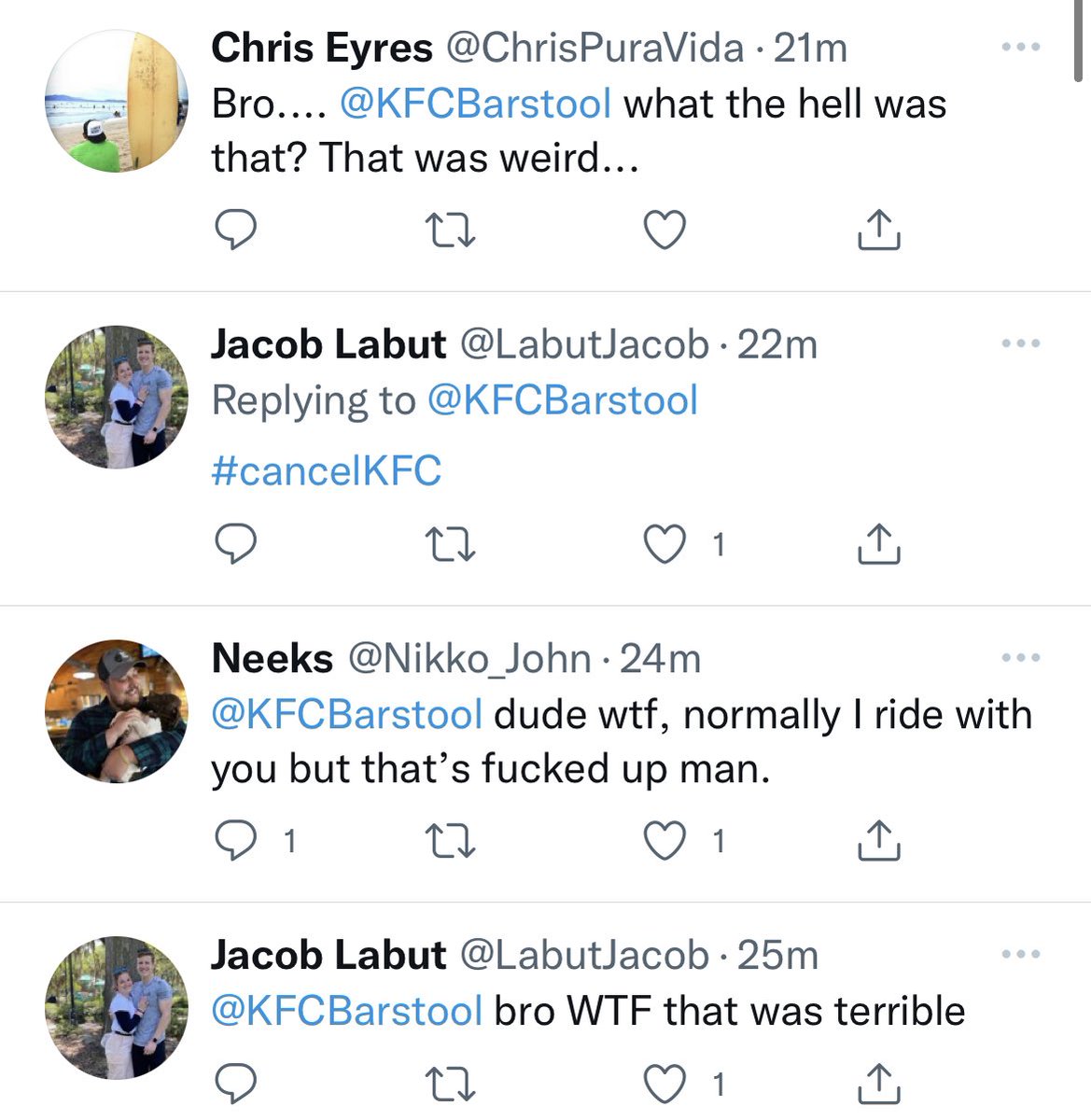KFCBarstool tweet picture