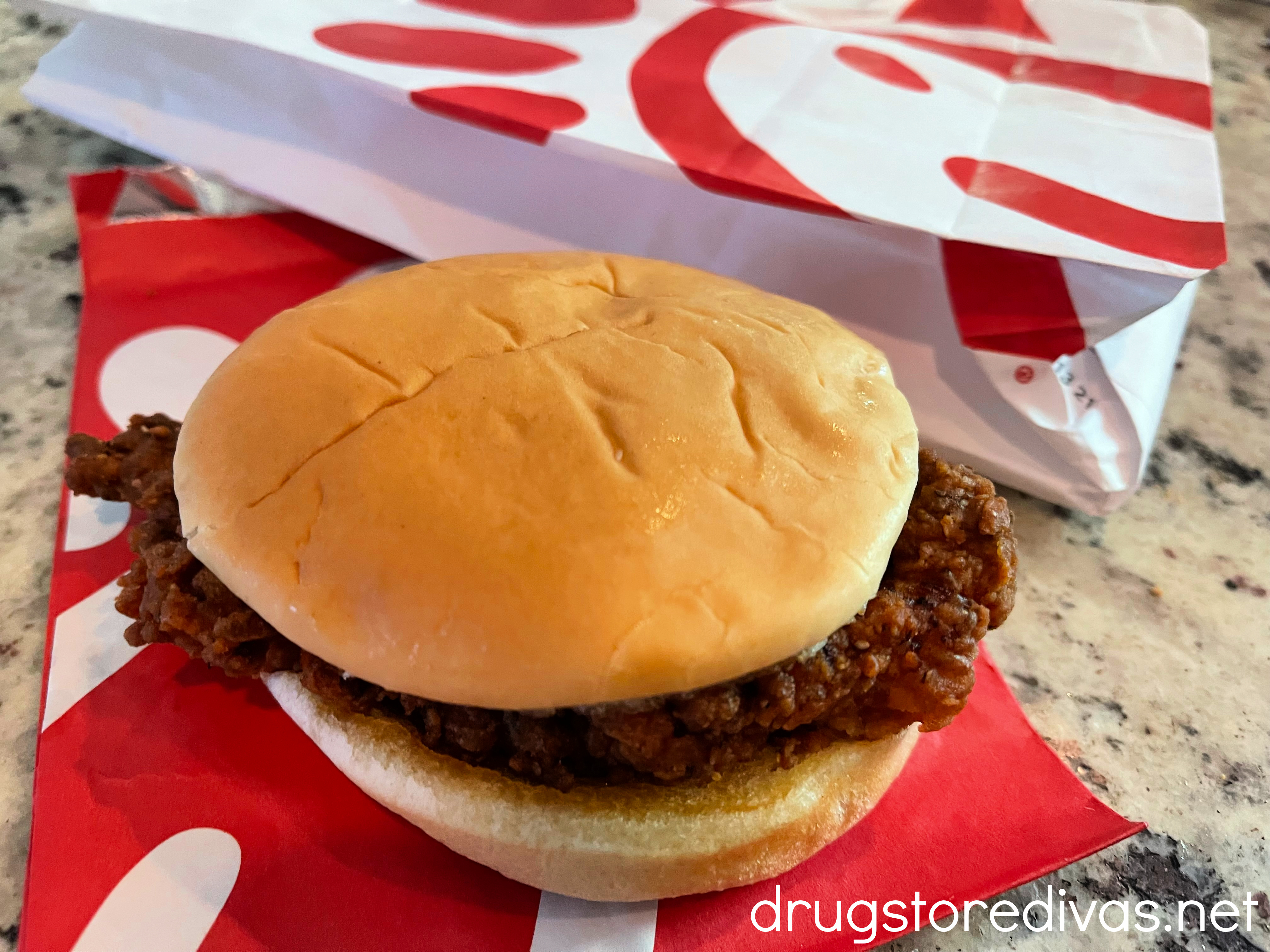 Chick-fil-A chicken sandwich.