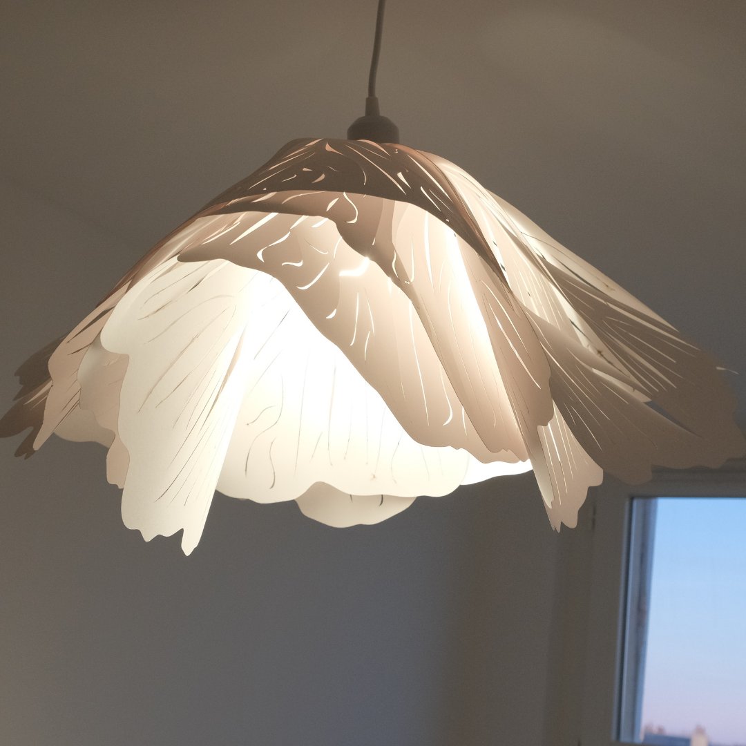IFT_devinci's tweet photo. CanopΓ©e is a ceiling light lampshade made of high-quality and eco-friendly paper, directly inspired by Gingko Biloba's shape.
Proudly made by the @DVIC_fr students!
#kickstarter #quickstarter @poledevinci @ESILVparis @EMLVparis @IIMparis
https://t.co/VDH3NhdVrW https://t.co/mngi61S31g