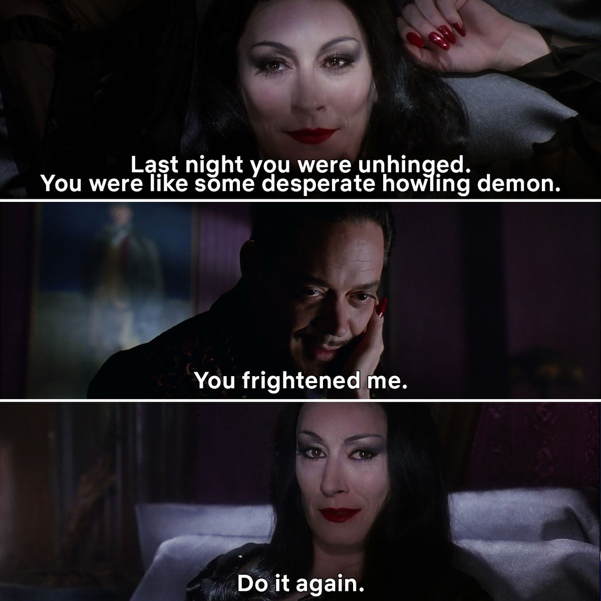 MxShilohKScott's tweet photo. Last night, I wanted to watch a movie about love. Obviously I chose "The Addams Family." Gomez and Morticia are relationship goals. Also, the family clearly loves and cares for each other. 

It's the ultimate Valentine's Day movie. https://t.co/WmdEFaMkSN