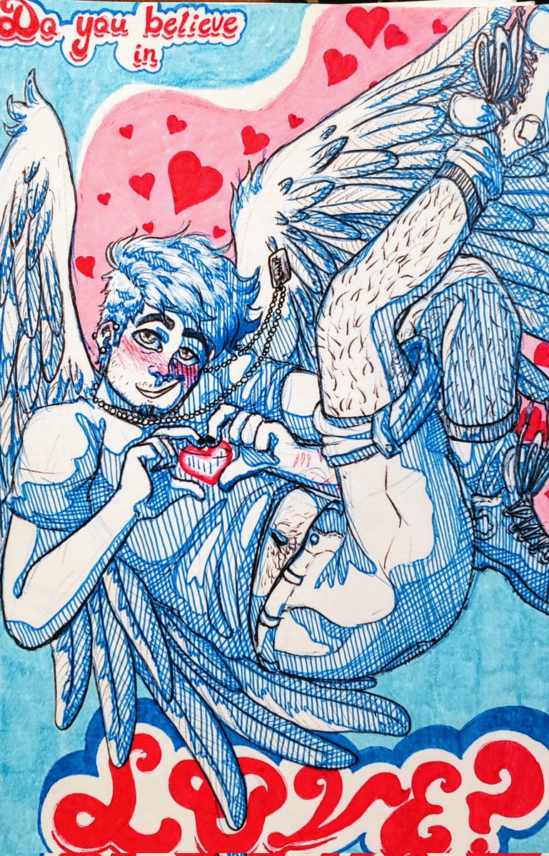 LavenderBazil's tweet photo. Do you believe in love ?

A day late, but oh well

#ValentinesDay2022 #14February #selfportrait #sketchbook #drawing #sketchbook #heart #HeartMonth #wings #angel #pink #blue #iloveyou https://t.co/39VSR3vV38