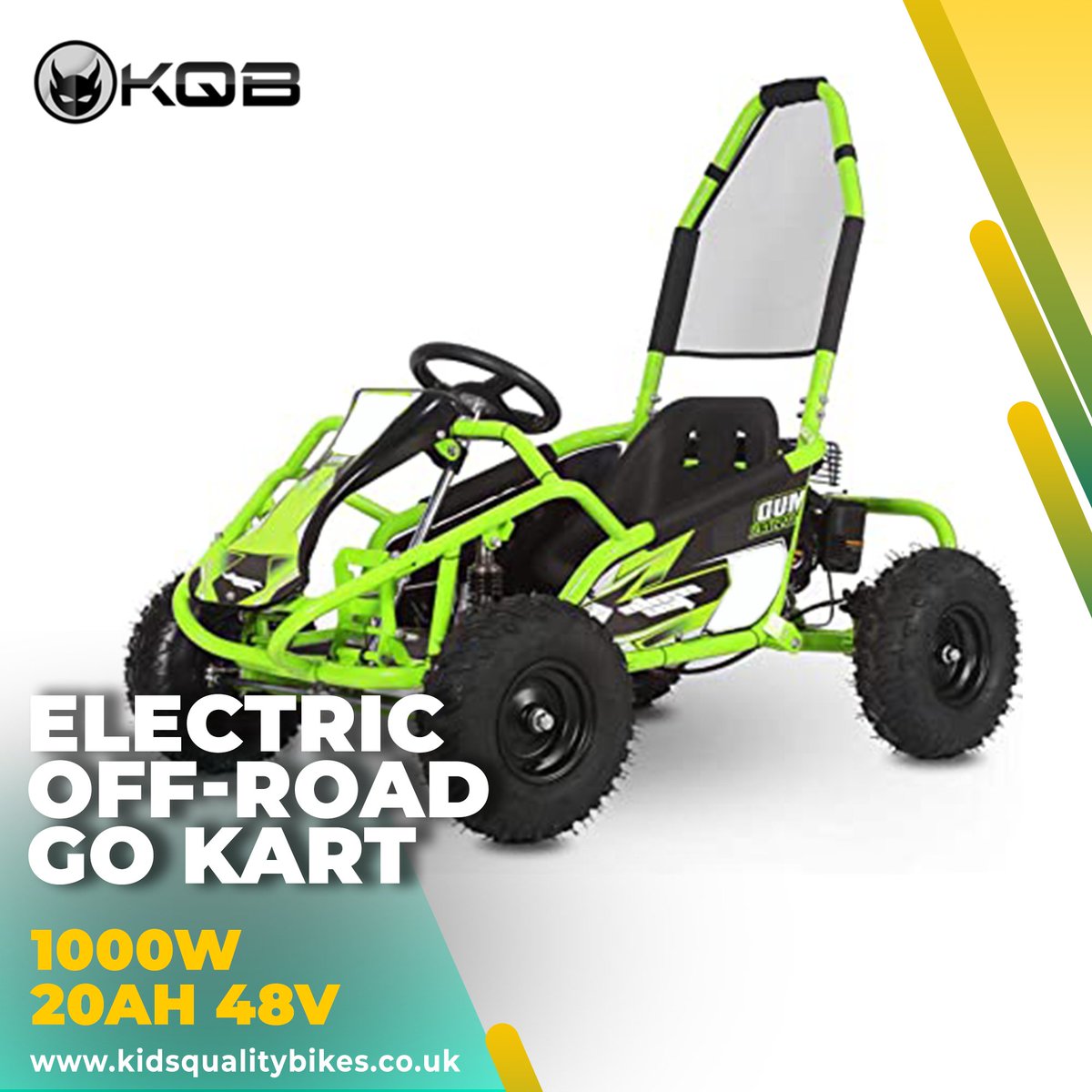 If you’re thinking of surprising your little one, look no further than KQB. Our kid’s off road electric buggy is a great ‘first time’ off road machine and the secret is in the simplicity. Order it now to put a lovely smile on your kids face. 
#gokart #kidsqualitybikes