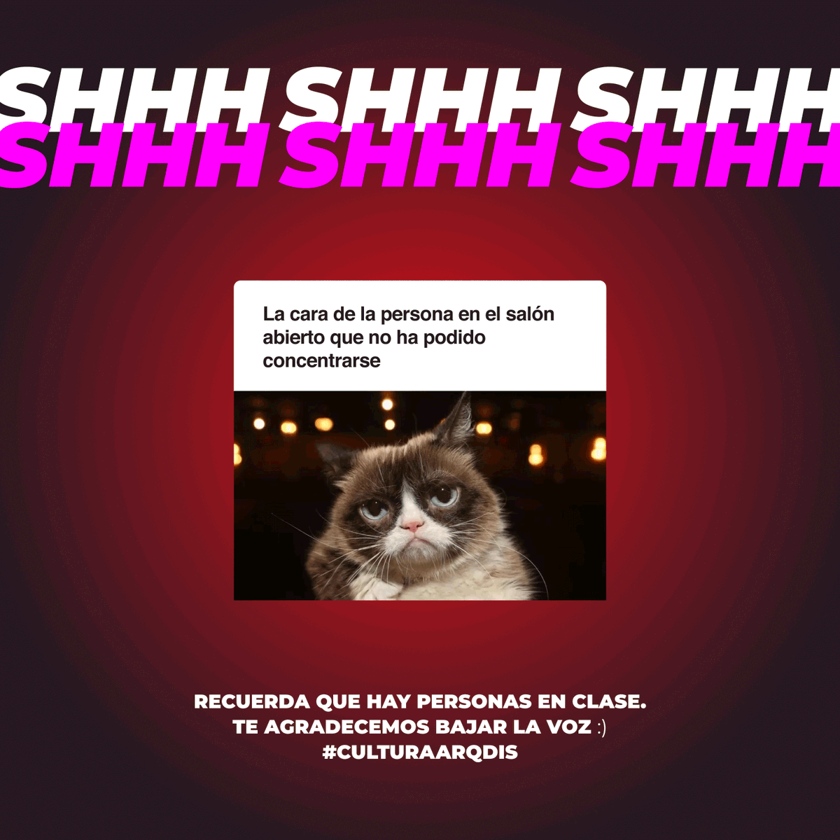 ArqDisUA's tweet photo. ¿Alguien identificado? 🌝🐈
#CulturaArqDis #ArqDisUniandes #VolverAlCampus @uniandes @DEUniandes @campusuniandes https://t.co/lCnf9bhZCr