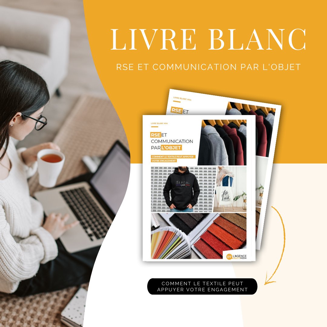 Notre nouveau livre blanc est sorti !
Découvrez comment le textile peut servir vos engagements #RSE.

#communication #textilepromotionnel

content.bv-lagenceobjets.fr/livre-blanc-4-…