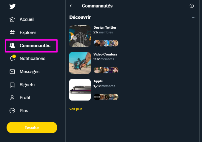 ChanPerco's tweet photo. 🟡 Super ! Je viens d'avoir accès aux Communautés de #Twitter.

Les groupes Facebook version Twitter qui permettent de rassembler des personnes qui veulent parler des mêmes sujets. #communities 

⬇️ Suivez le thread pour savoir les fonctionnalités ⬇️ https://t.co/YDUy5rqODK