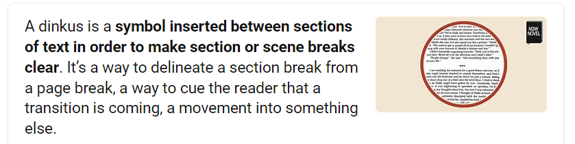 Why did I not know this was called a "dinkus"? #AppellateTwitter