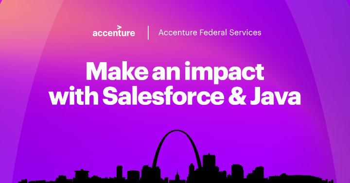techchic871's tweet photo. Are you a Java Developer or Salesforce Analyst? @AccentureFed is looking for talented individuals like you to deliver mission-critical work at the heart of national priorities. Be a part of our growing team in St. Louis, Missouri. Learn more: https://t.co/pU6POKYFsI https://t.co/i8Ma01oBiA