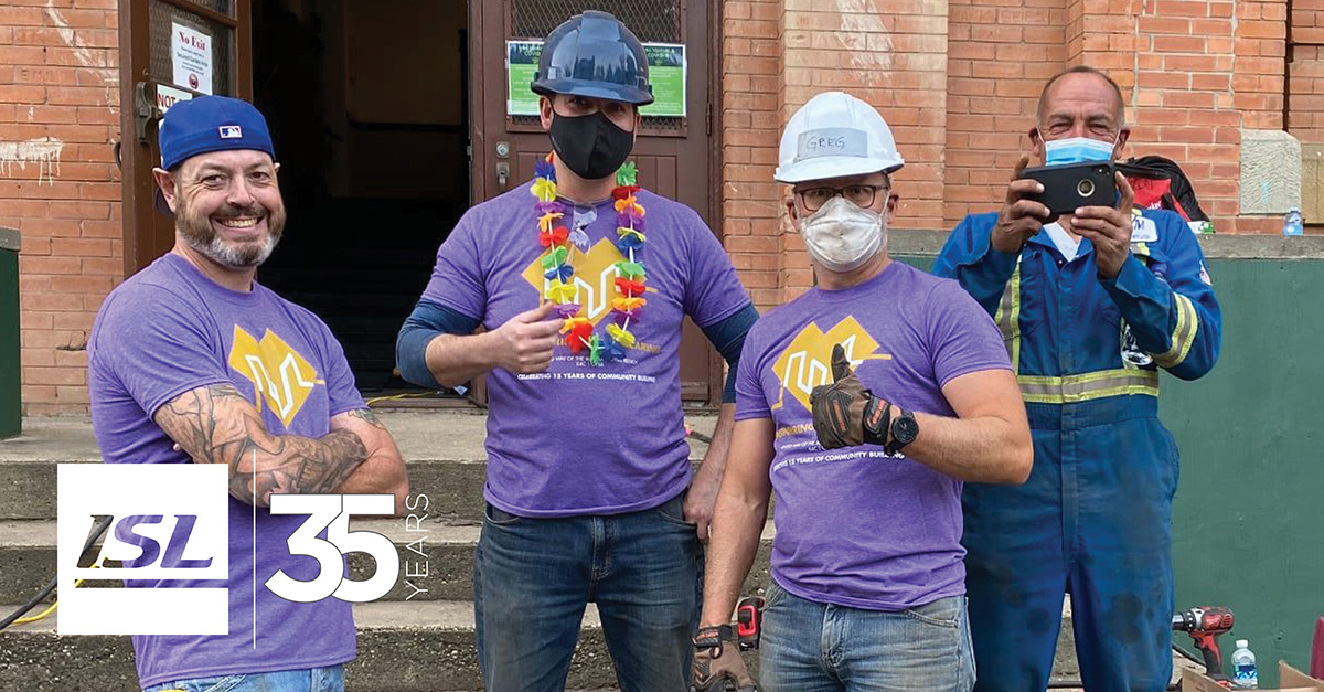 ISLengineering's tweet photo. Kudos Brad Campbell on a George Letki Outstanding Volunteer π nomination! Thx for helping #YEGEngineering firms launch @MyUnitedWay's #EngineeringChallengeYEG, raise $22.5M for community agencies in 15y + rebuild @e4cAlberta + @ofss1969's outdoor spaces in '21 #UWRedTie #ISLLife https://t.co/I8jWt5sC9z