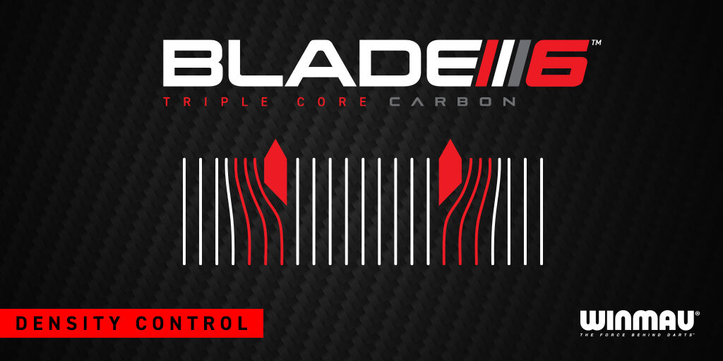 Winmau's tweet image. Blade 6 - Density Control🎯

Blade’s pioneering web design features the latest ‘Density Control™’ wire for optimum fibre density and improved dart retention in the double, treble and bullseye zones.

➡️ Explore: bit.ly/3GUuGeI

 #WinmauLaunch #ChooseBlade