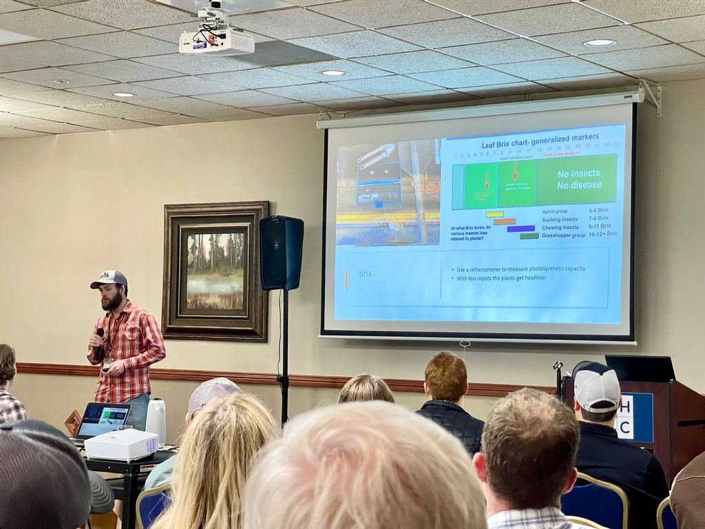 wsemt's tweet photo. It was refreshing to be in a room of open-minded, innovative thinkers willing to embrace a better way at the Soil Symposium in Billings last week. We walked away revitalized in our efforts to shift the paradigm towards managing as a whole ecosystem. #soilhealth #ecosystemhealth https://t.co/y3IfCR7lPV