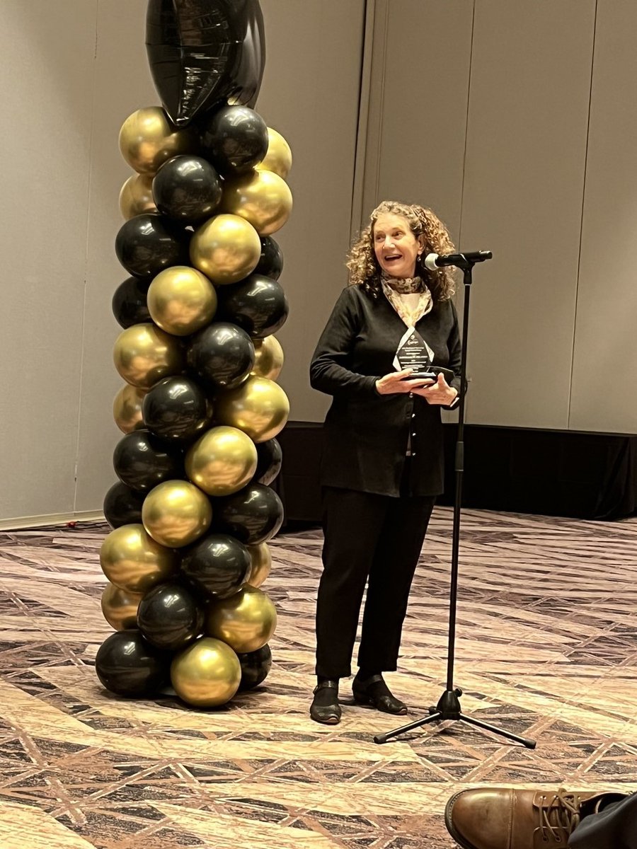 Congrats to Judith Deutsch for receiving the 2022 Technology and Innovation award from @HPAAPTA in recognition of an APTA member who demonstrates dedication and outstanding value to technology and innovation in physical therapy. <a href="/JudithDeutsch/">Judith Deutsch</a> #RutgersSHP