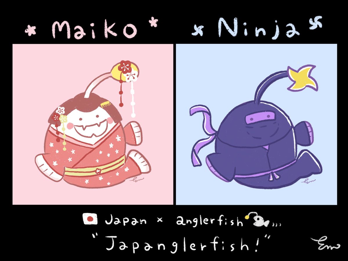 EMnft444's tweet photo. @nftartgroup Thank you for your space😊

Japan🇯🇵× anglerfish💡🐟
"Japanglerfish!"

Two new special Japanglerfish👇have appeared!  
0.007ETH ~ 

Check it out👀💓

https://t.co/5ogiZN0Zkn https://t.co/3NdXqOaIbi