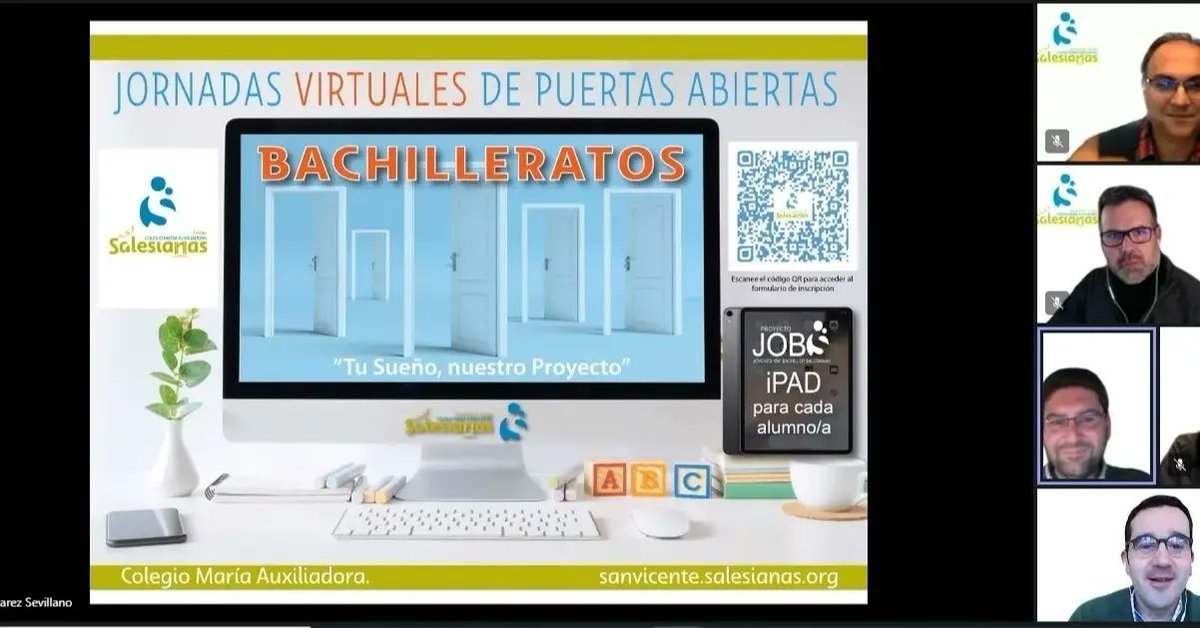 Salesianas_SV's tweet photo. Se inician las Jornadas de Puertas Abiertas para las familias que quieren realizar el bachillerato en nuestro centro.
#tusueñonuestroproyecto #todossomosmornese #salesianassanvicente #proyectojobs #bachilleratosalesianas https://t.co/D68YHvxi69