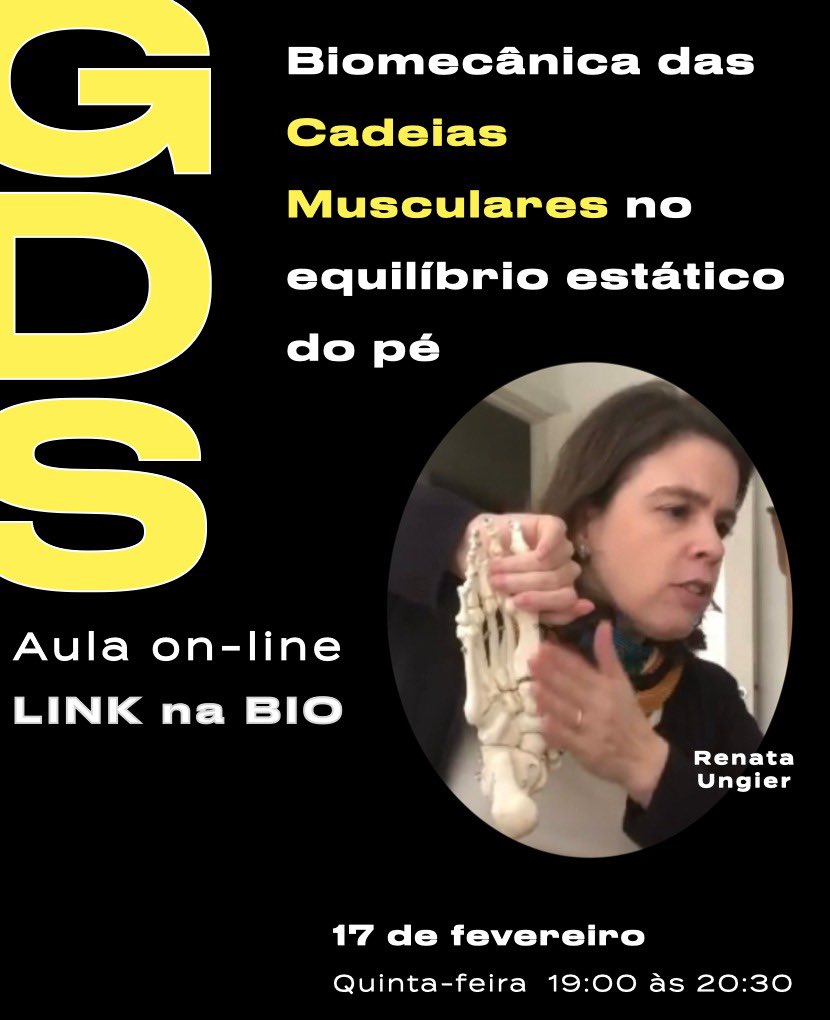 Cadeia_Muscular's tweet photo. Todos os profissionais interessados na biomecânica e no movimento estão convidados a participar deste encontro. Haverá tempo para perguntas e respostas. Participe, inscreva-se agora https://t.co/PkG5otOXBO
17 FEVEREIRO 5ª feira das 19:00 às 20:30 #cadeiasmuscularesgds https://t.co/npi0m5GArI