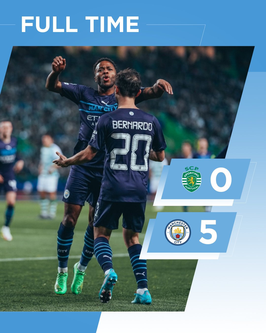 Manchester City on X: FULL-TIME  A superb display! 🤩 🟢 0-5 🔵 #ManCity   / X