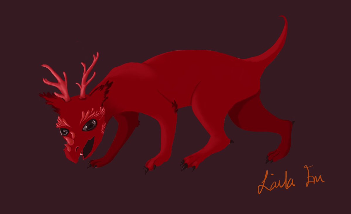 Poison fire coral inspired dragon for #Funguary