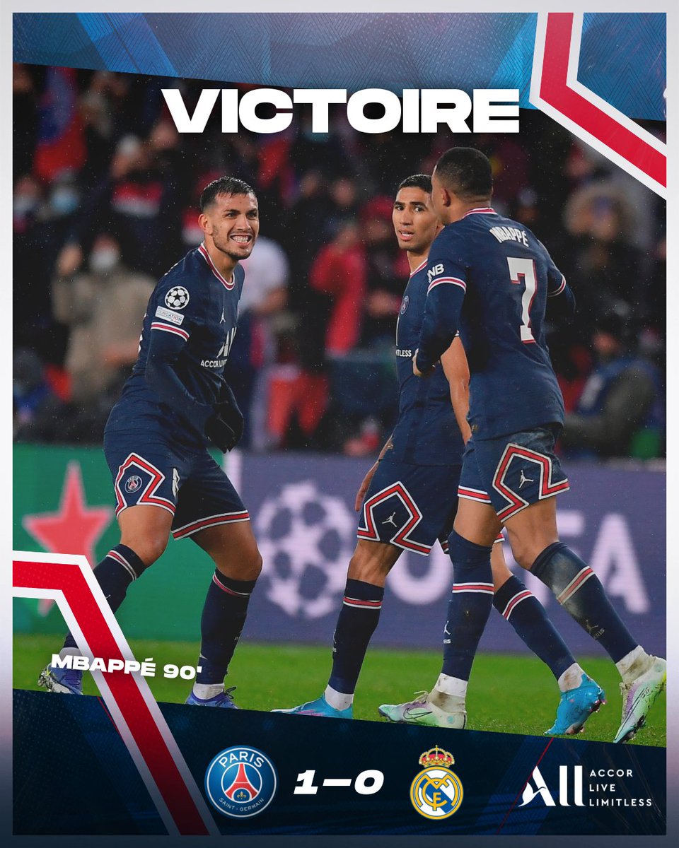 PSG_inside's tweet image. C'EST TERMINÉ ! Quelle fin de match ! 😱

La victoire avant le match retour à Madrid ! 👊🔴🔵

#UCL | #PSGRM