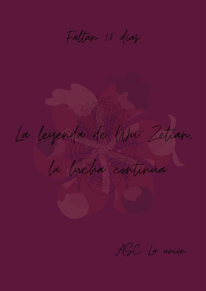Faltan diez días para algo muy esperado para los carnavaleros!!!
La leyenda de Wu Zetian, la lucha continúa.
#Mujeres #Carnaval2022