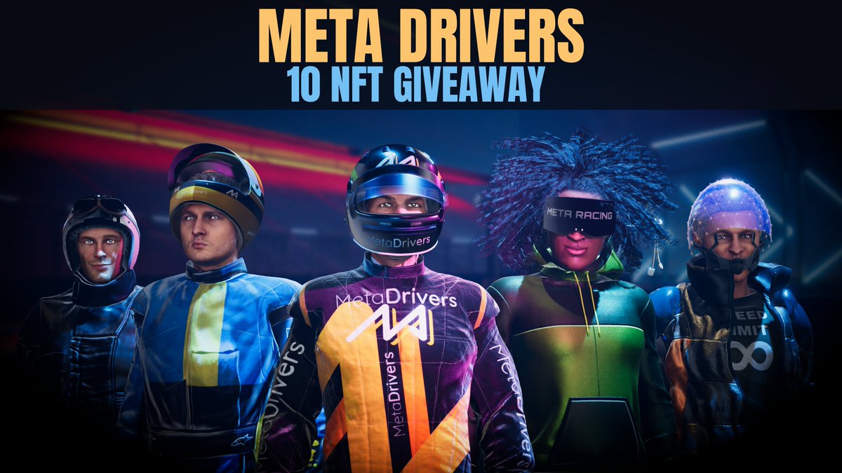 Meta Drivers (@meta_drivers) on Twitter photo Welcome to Meta Drivers. Come race in the Metaverse with us 🏎️🏁
😱10 NFT GIVEAWAY😱
1) Like & RT
2) Follow <a href="/meta_drivers/">Meta Drivers</a>
3) Join Discord discord.gg/cTM79ymxFC ⬅️
1 Extra entry per Discord invite
🏁🏁🏁LFG🏁🏁🏁
#nft #metadrivers #nftcommunity #3dnft #playtoearn Welcome to Meta Drivers. Come race in the Metaverse with us 🏎️🏁
😱10 NFT GIVEAWAY😱
1) Like & RT
2) Follow <a href="/meta_drivers/">Meta Drivers</a>
3) Join Discord discord.gg/cTM79ymxFC ⬅️
1 Extra entry per Discord invite
🏁🏁🏁LFG🏁🏁🏁
#nft #metadrivers #nftcommunity #3dnft #playtoearn