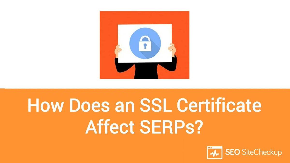 Seositecheckup's tweet image. Discover how an SSL Certificate affects SERPs with the help of this video. Click the link: buff.ly/352RZFW
#SSLcertificate #SearchEngineRankings #GoogleAlgorithms