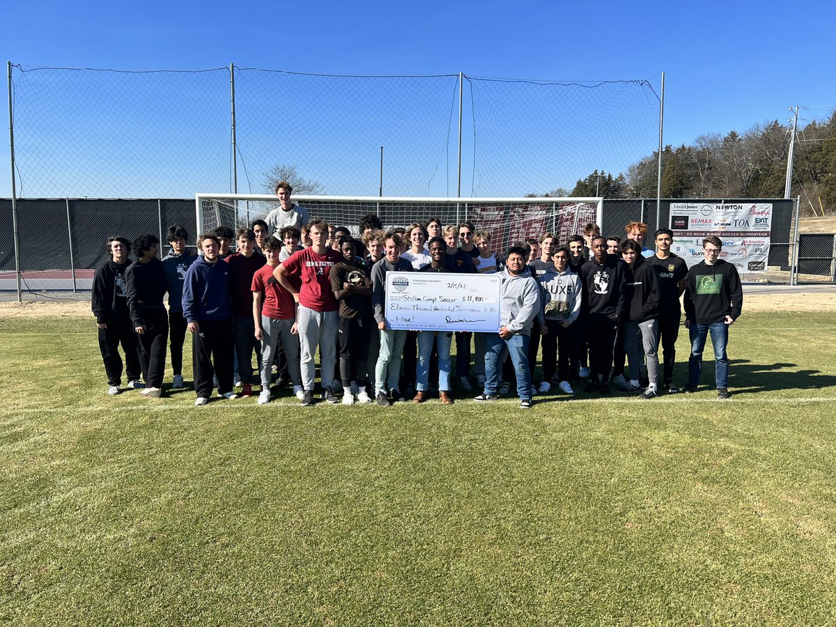 scbisonsoccer's tweet photo. Thank you @FundraisingUni1 and Dennis Howard for helping our program raise over $11k! The boys stepped up their game on this one. https://t.co/Ss3ptQncj1