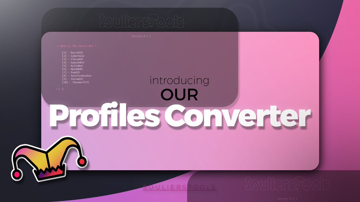 We are intoducing our new Profiles Converter ⚔️

The module is now available to every member and already supports 10 bots formats ! ⚙️

Who wants to join us in Beta ? 💯

Like, Retweet &amp; make sure your DMs are opened 😊🔥