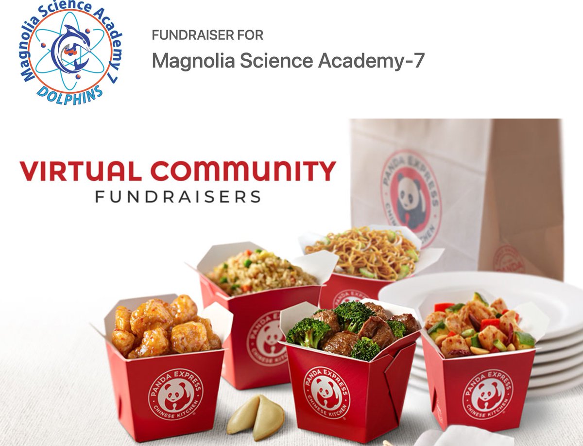 Msa7Dolphins's tweet photo. SAVE THE DATE! On February 21, 2022 we will be hosting our first Virtual Panda Express Fundraiser. You can order online for pickup or delivery. Follow this link for more information: https://t.co/mqldQFk85W https://t.co/rGGELs0pYV