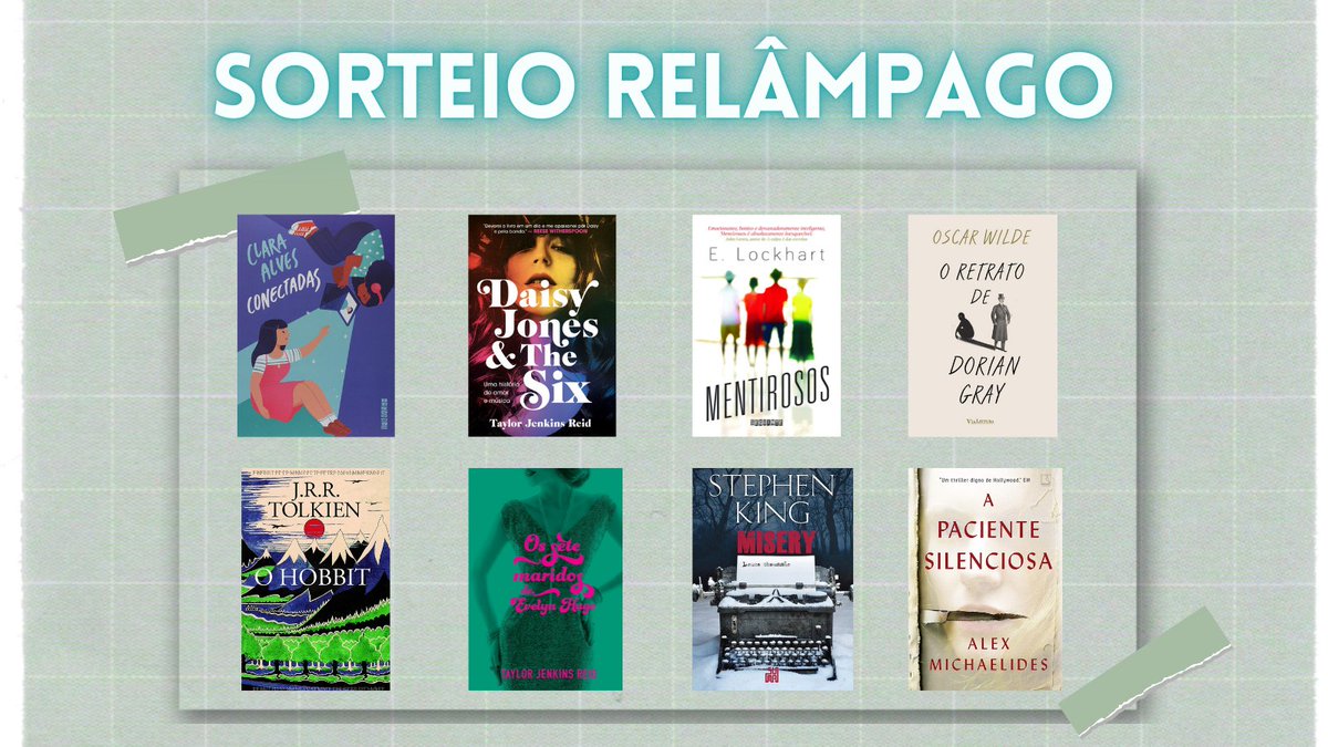 moliterarios's tweet photo. ⚡ Sorteio Relâmpago:

💛 O sorteado escolherá entre um dos livros do banner!

✨ RT no tweet fixado do perfil
✨ RT nesse tweet (sem citar)
✨ Seguir @granadaholmes
✨ Comentar o livro desejado 
 
🎁 Resultado: 18/02 https://t.co/moxs7cEYfl